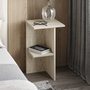 Hanah Home Mesita de Noche Travertino 36x60x36 cm